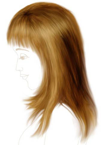 Рисуем волосы в Фотошоп