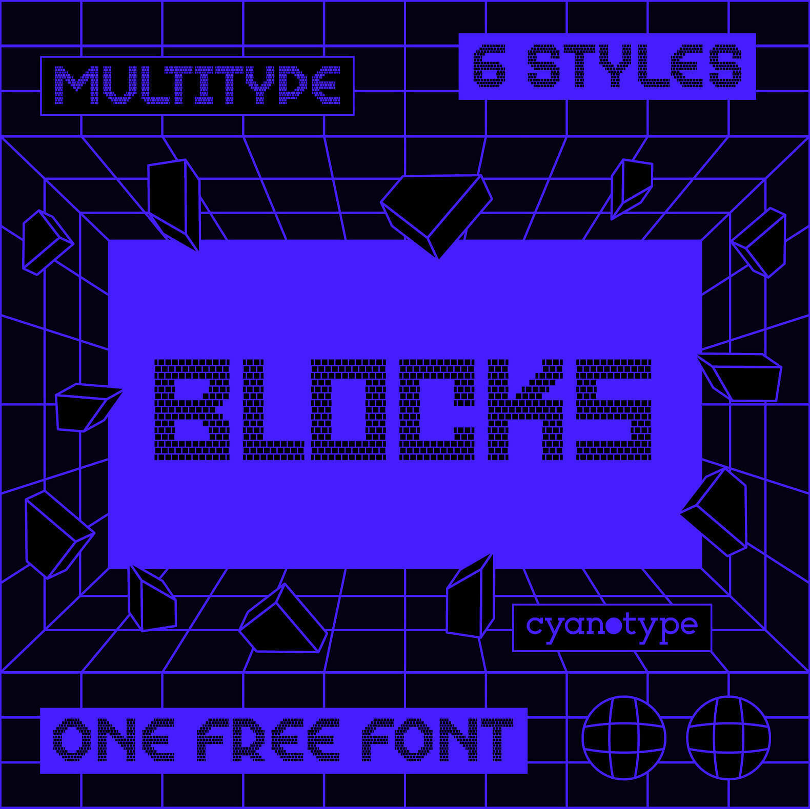 Шрифт — Blocks (Кириллица/Латиница)