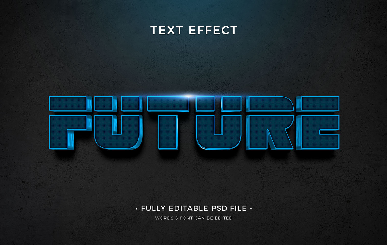 Текстовый эффект - Future (PSD)